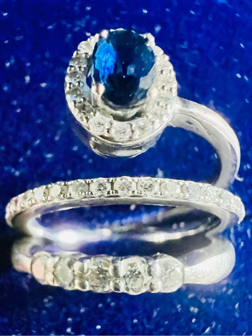 Hearts on fire and Simon G timeless blue